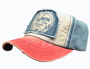 Navy Distressed Ford's Motor Company Vintage Trucker Hat
