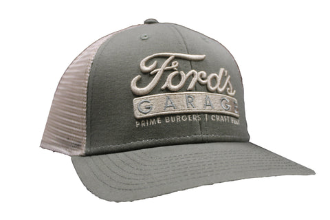Ford's Garage Vintage Trucker Hat Olive/Khaki